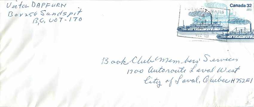 Entier Postal Postal Stationary Canada Bateaux Bateau 