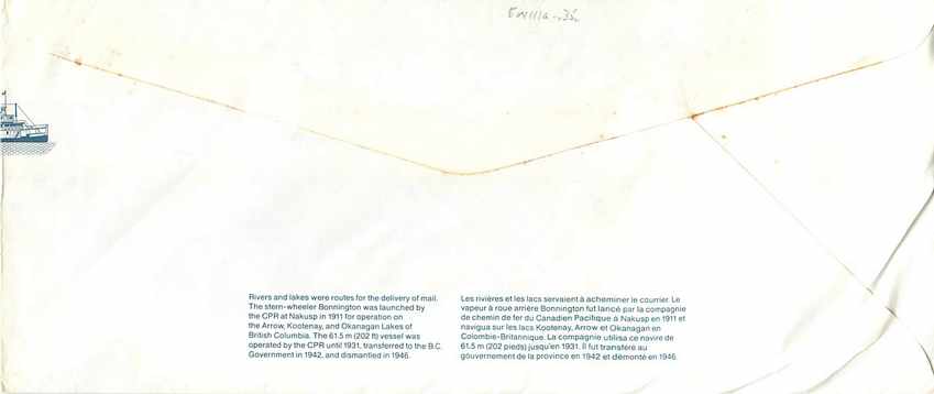 Entier Postal Postal Stationary Canada Bateaux Bateau  — Back