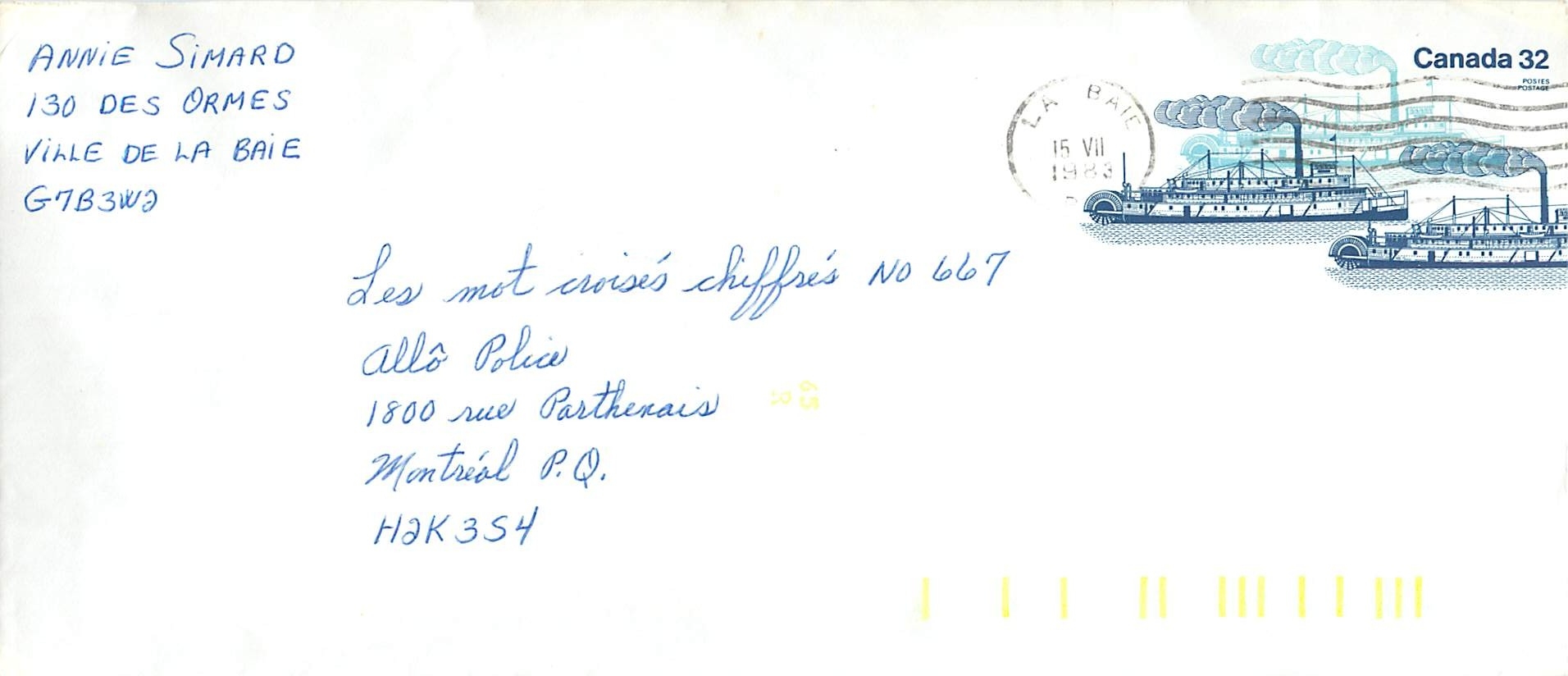 Les mot croisés chiffrés No 667 — La Baie — Canada Post
