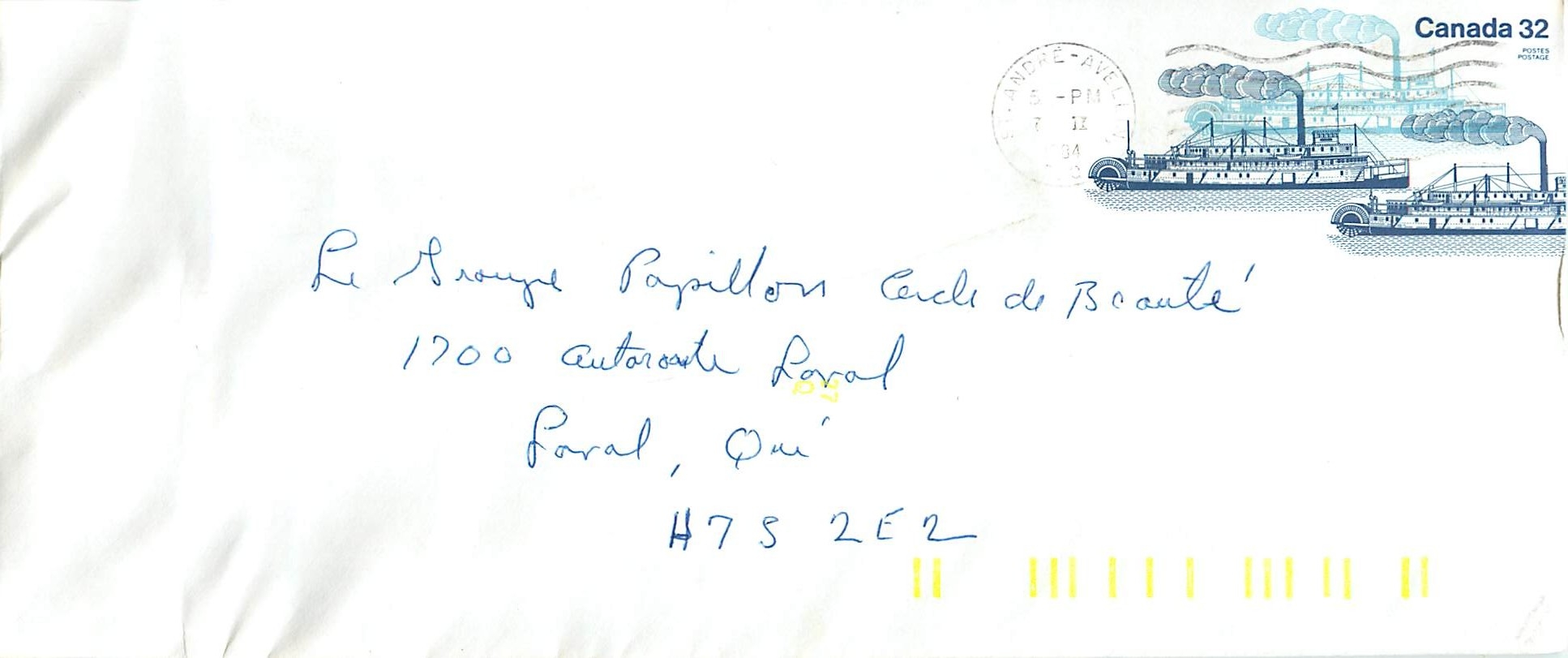 Entier Postal Postal Stationary Canada Bateaux Bateau 