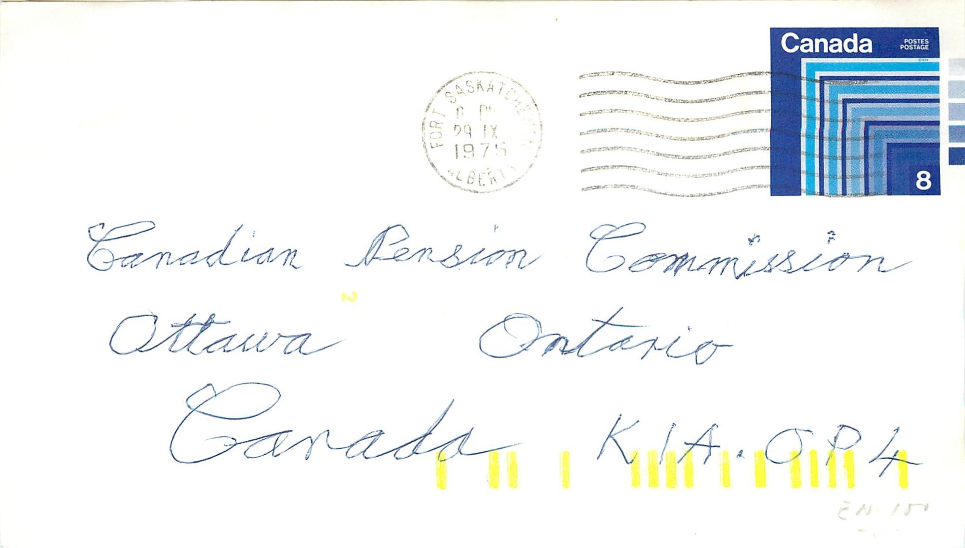 Entier Postal Postal Stationary Canada Fort Saskatchewan