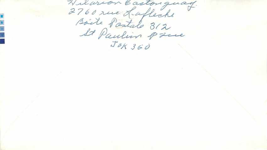 Entier Postal Postal Stationary Canada Montreal — Rückseite