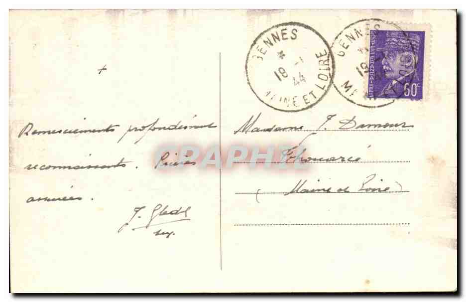 Abbaye de Saint-Maur- Les enfants en Tarcisius- CPA — Rückseite