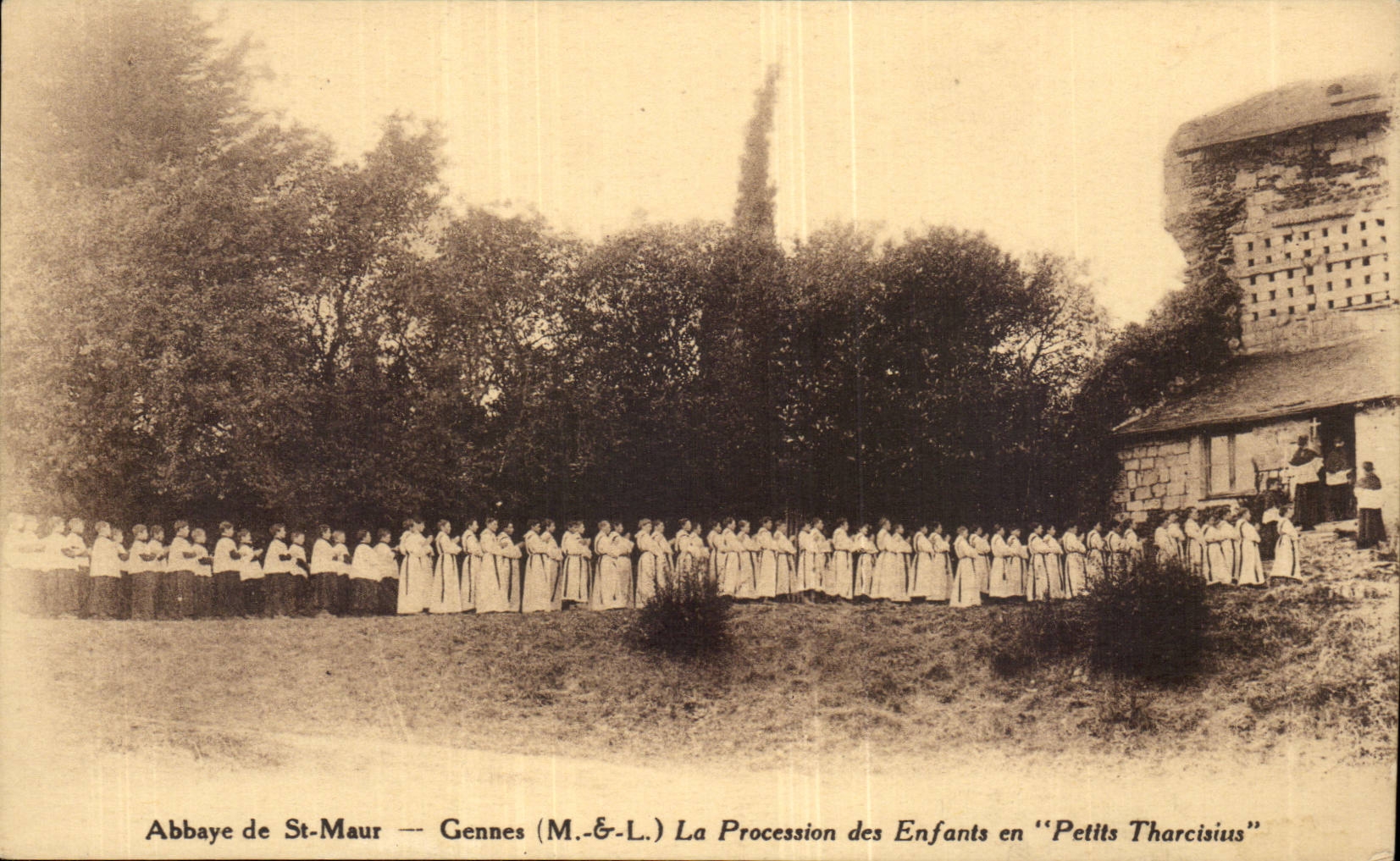 Abbaye de Saint-Maur- La Procession des enfants 'Petits Tharcisius'- CPA