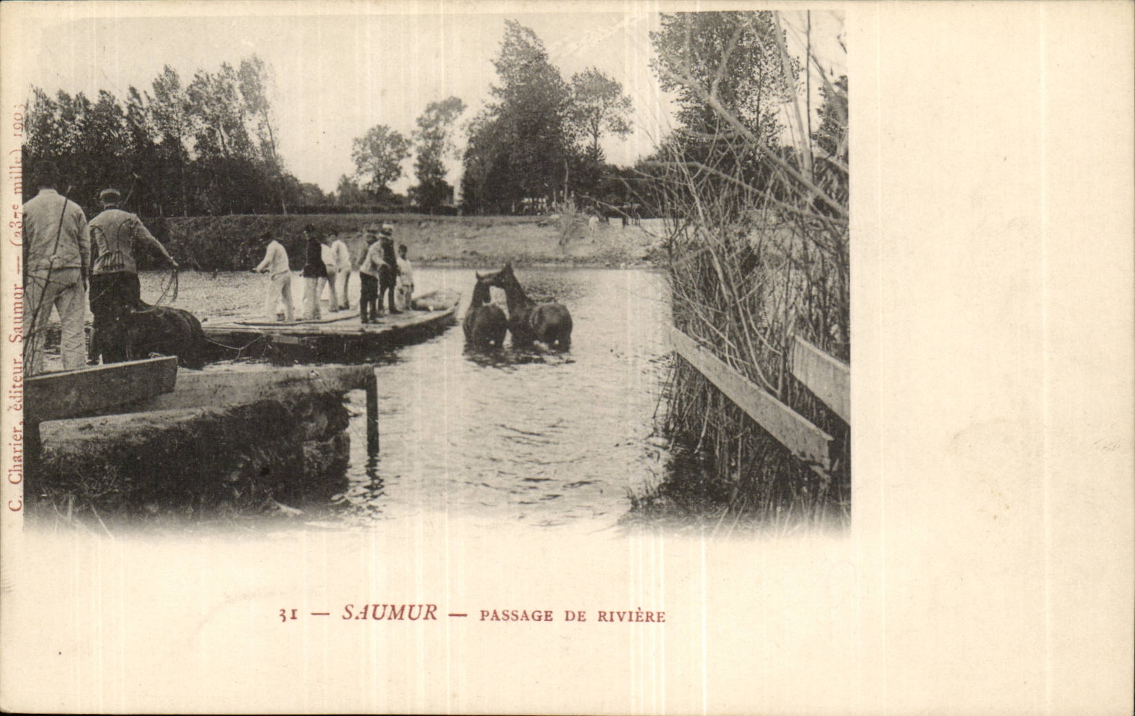 Saumer- Passage de Riviere -CPA