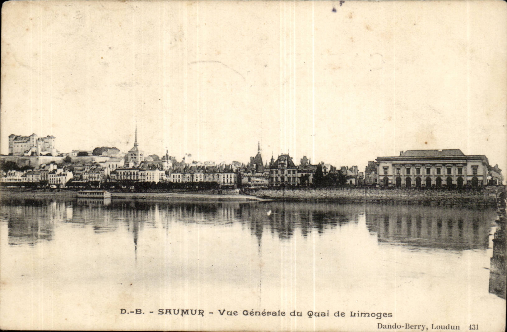 Saumur- Vue General du Quai de Limoges -CPA