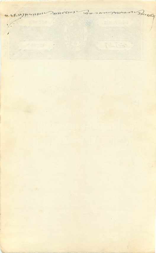 Inde India Fiscal Revenue Court Fee Princely State  Jind Jeend Jheend — Rückseite
