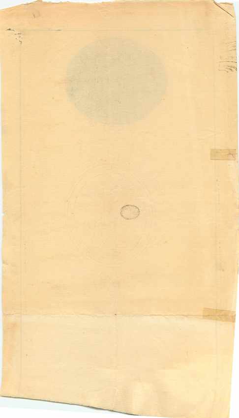 Inde India Fiscal Revenue Court Fee Princely State  Jind Jeend Jheend — Rückseite