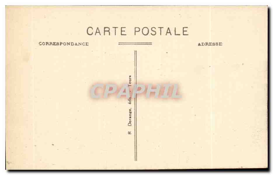 Saumur CPA Le chateau (15eme) et le pont sur la Loire — Rückseite