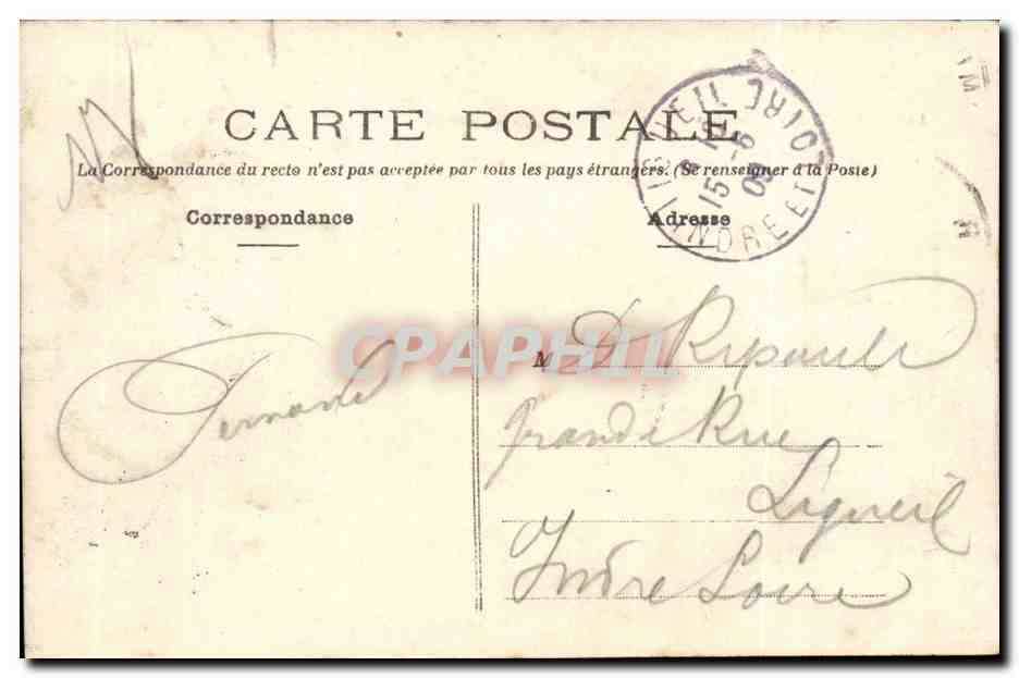 Saumur CPA Quai de limoges — Rückseite