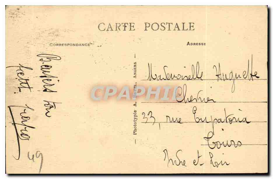 Saumur CPA Effet de nuit sur la loire — Rückseite