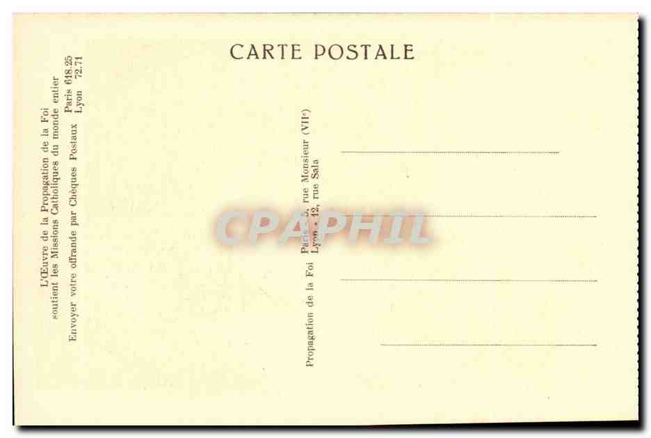 chine (chefoo) CPA un malade recoit l'extreme onction que lui donn eun pere fransicain (china) — Back