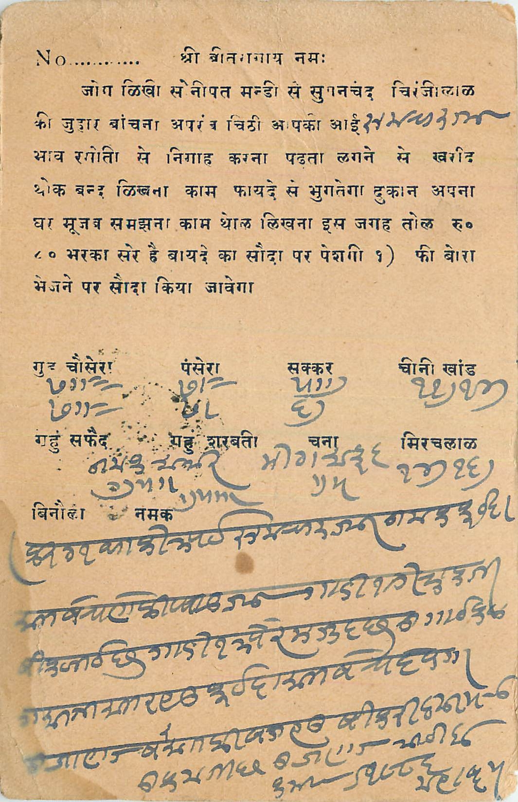 Inde India Cover Card 