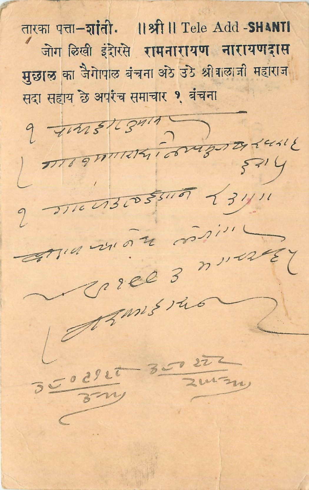 Inde India Cover Card 