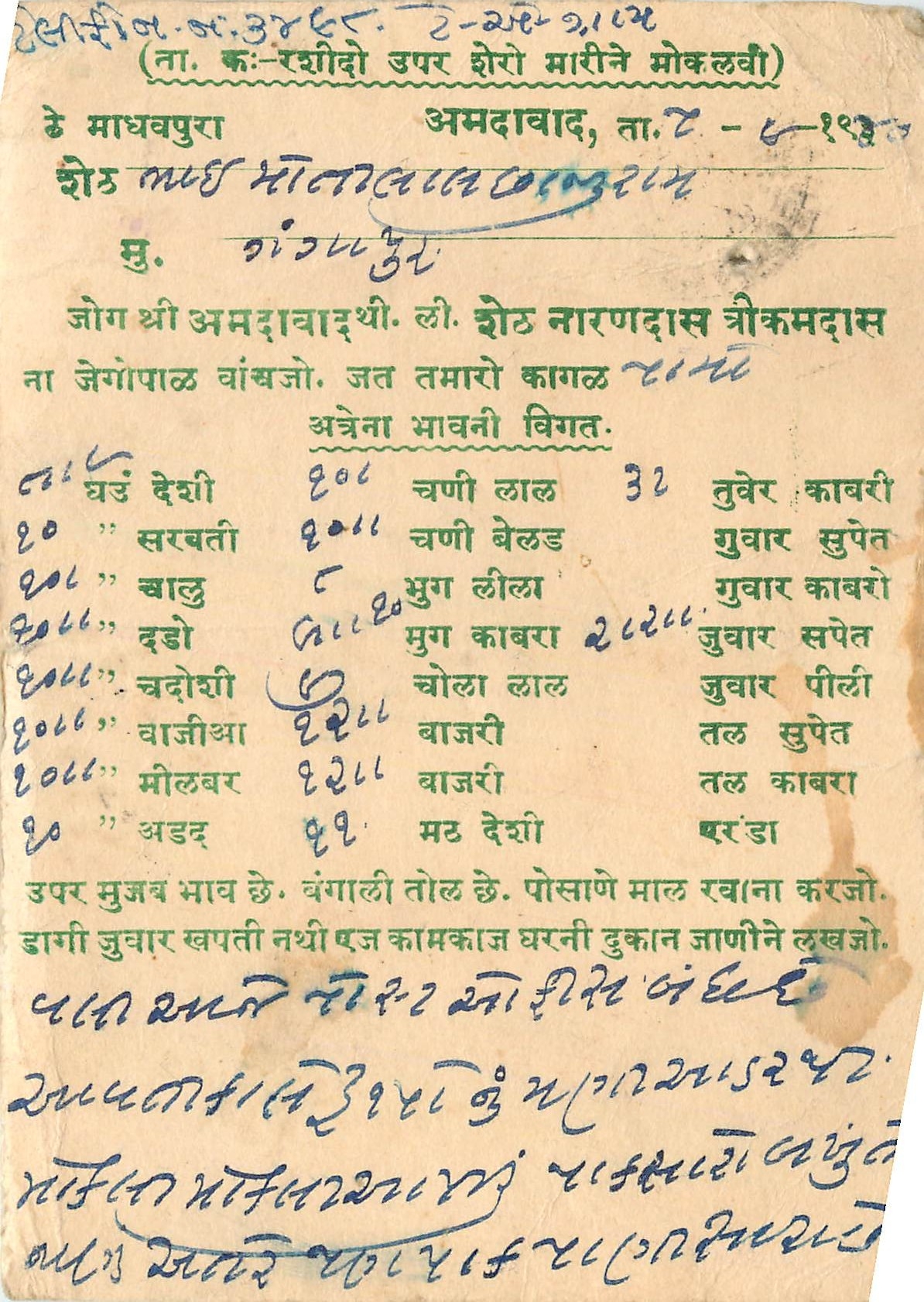 Inde India Cover Card 