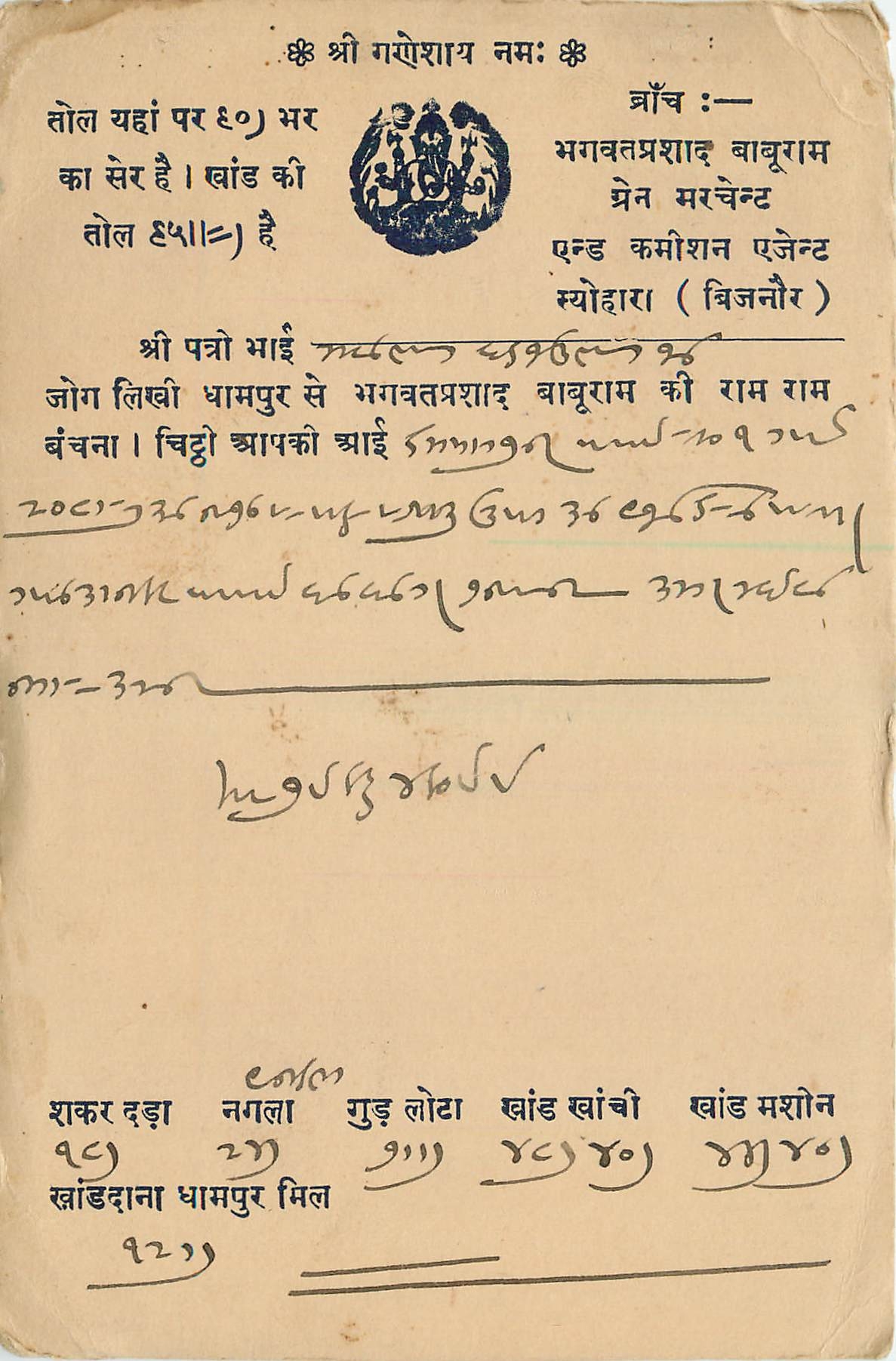 Inde India Cover Card 