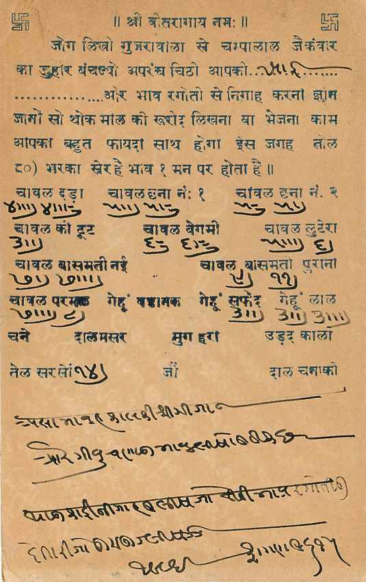 Inde India Cover Card  — Rückseite