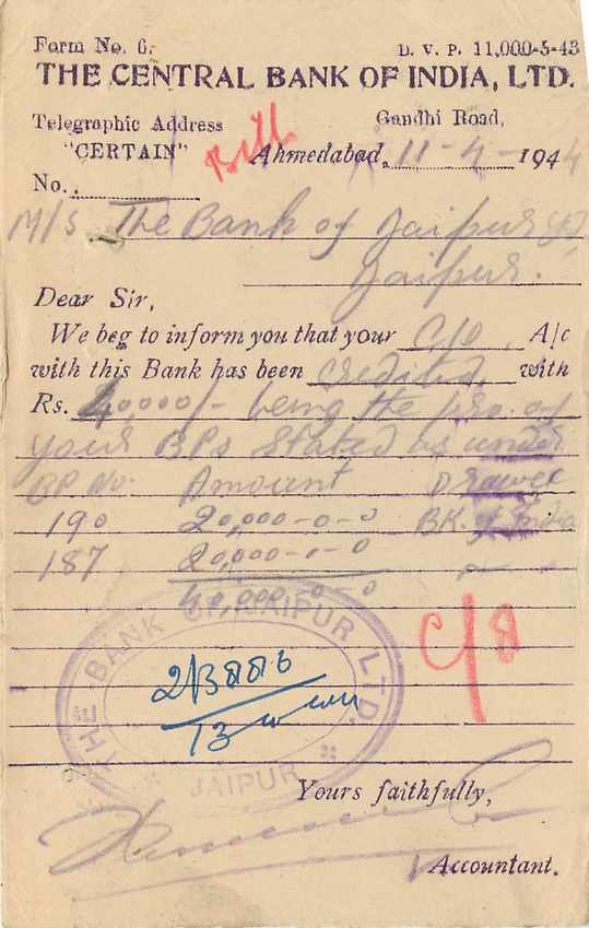 Inde India Cover Card  — Rückseite