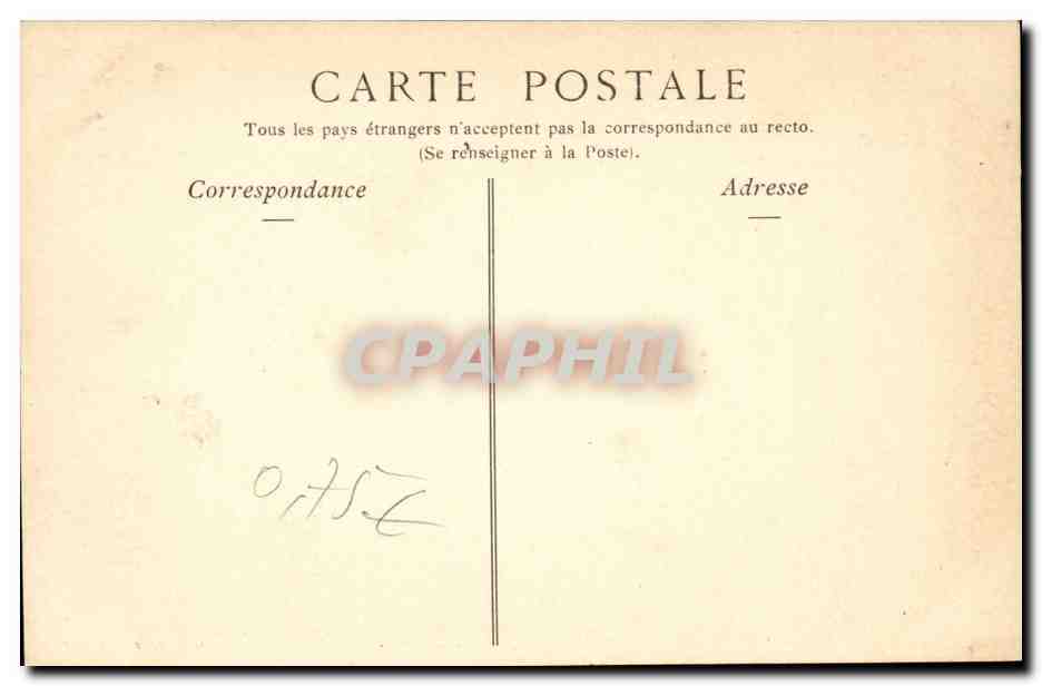 Brest CPA Le port du commerce vue prise du chateau — Rückseite