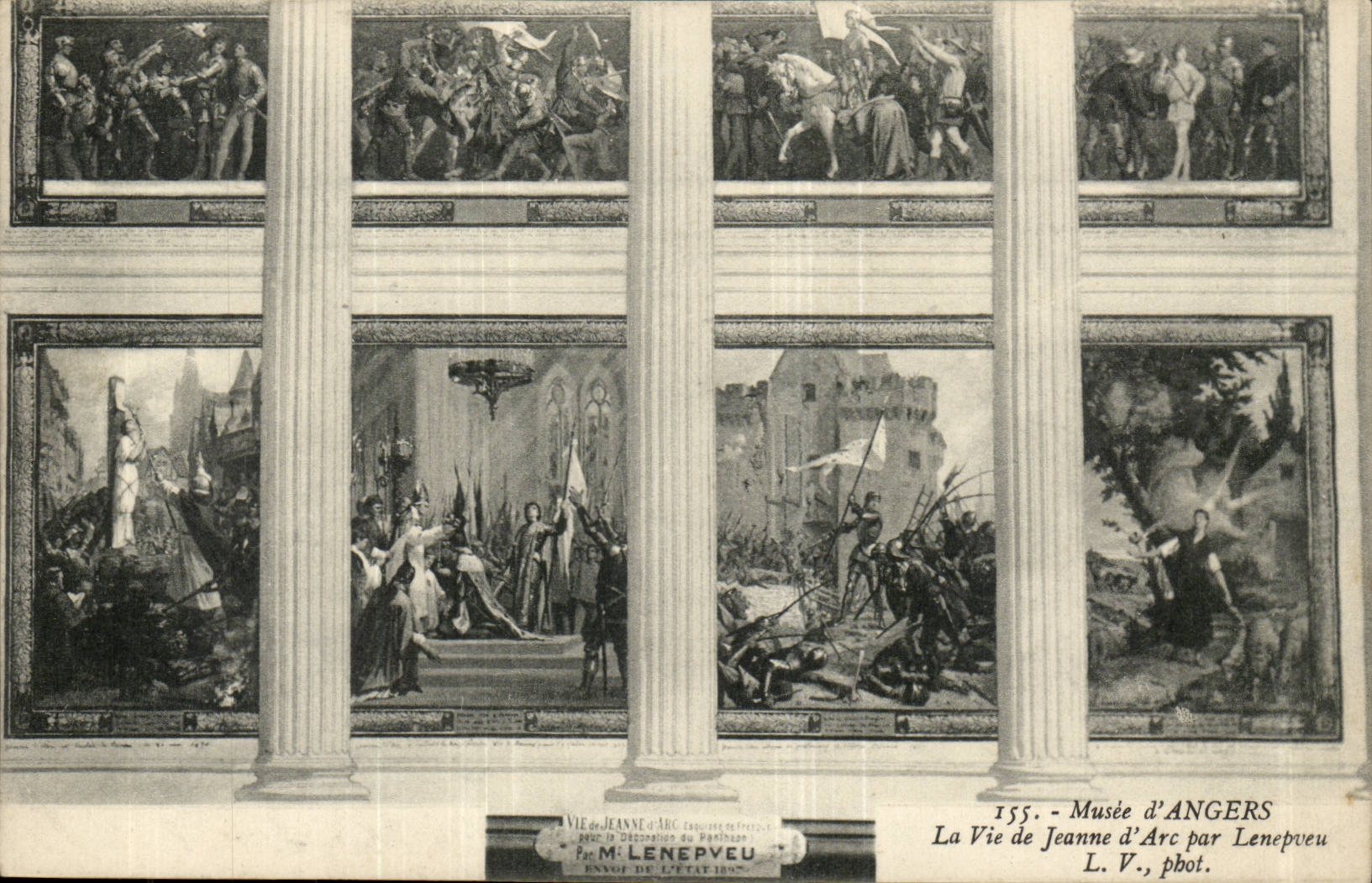 Musee d'Angers CPA La vie de Jeanne d'arc par Lenepveu 