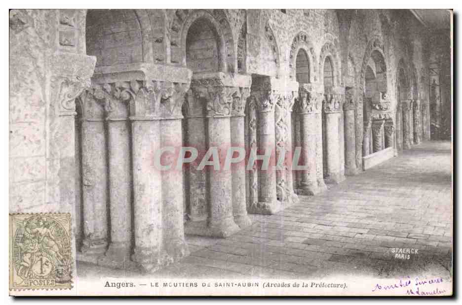 Angers CPA Le Moutiers de Saint Aubin (arcades de la Prefecture)