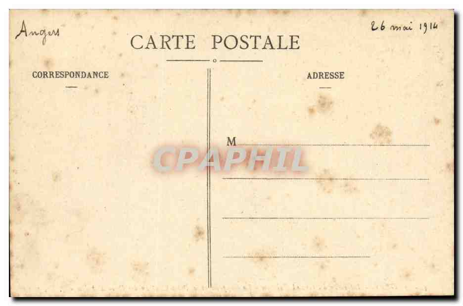 Angers CPA Interieur du grand chateau La chapelle et le petit chateau des ducs d'Anjou — Rückseite
