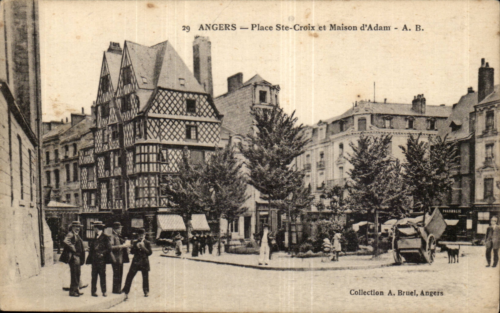 Angers CPA Place Ste cRoix et Maison d'Adam