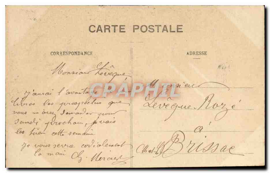 Angers - Église Ste-Thérèse - Rue Bichat - Place Lyonnoise - L. V., phot. — Rückseite