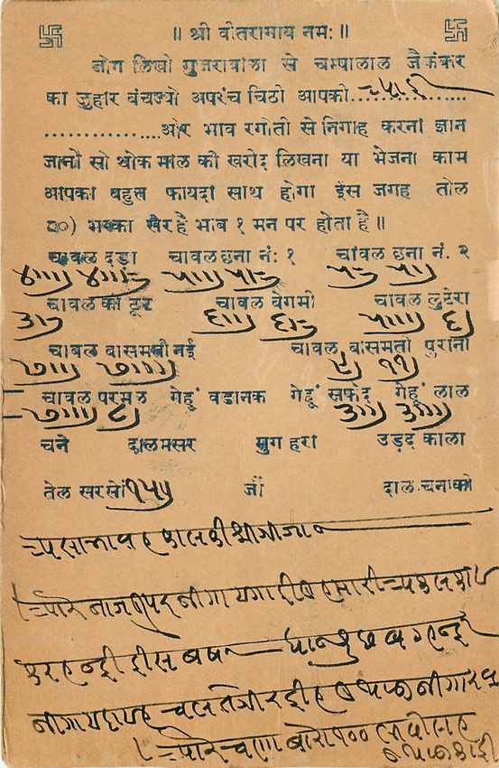 Inde India Cover Card  — Rückseite