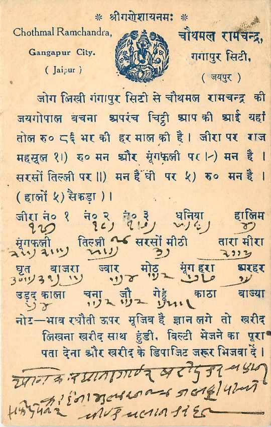 Inde India Cover Card 
