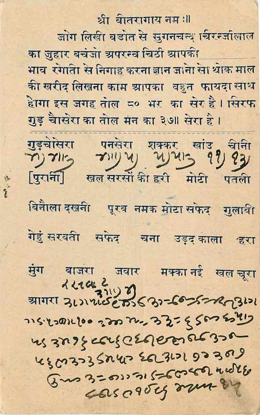 Inde India Cover Card  — Rückseite