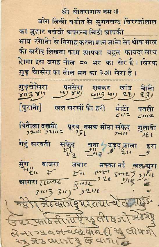 Inde India Cover Card  — Rückseite