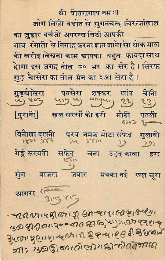 Inde India Cover Card  — Verso