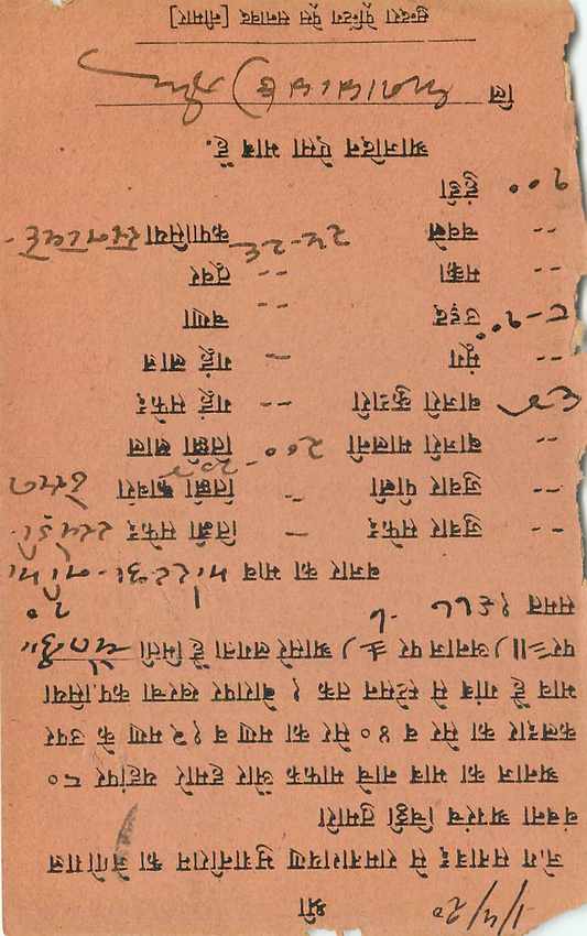 Inde India Cover Card  — Rückseite
