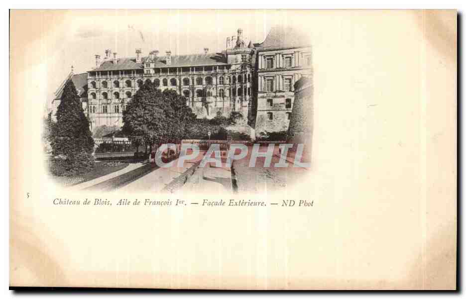 Schloss Blois, Flügel von François I — Außenfassade — ND Pbot