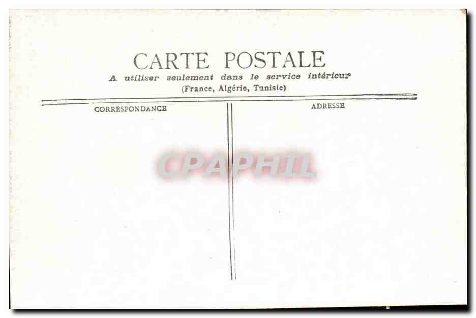 Paris CPA La Madeleine et rue royale — Verso