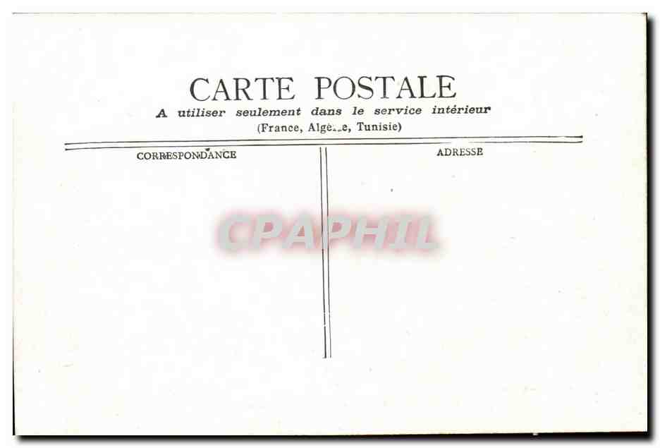 Paris CPA La Seine au pont des arts — Rückseite