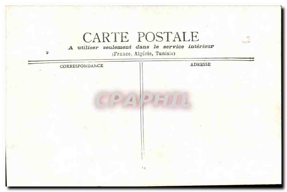 Paris CPA Banque de France — Verso