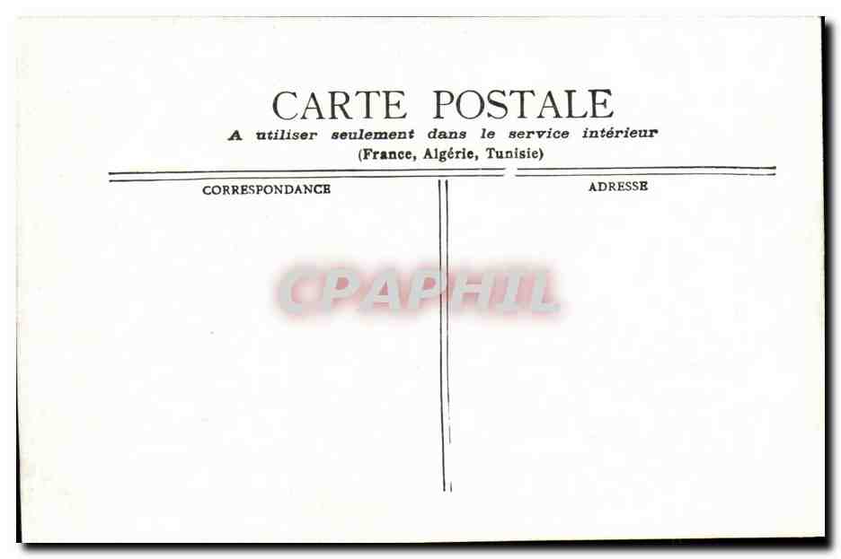 Paris CPA Le palais de justice et la sainte Chapelle — Rückseite