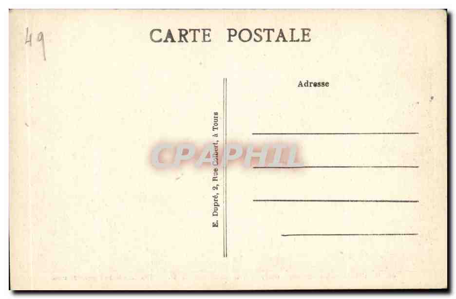 Saumur CPA Le chateau et vue generale  — Rückseite