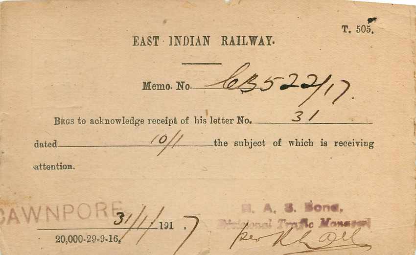 Inde India Cover Card  — Rückseite