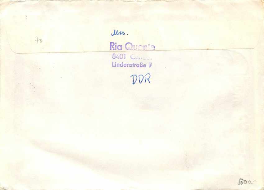 Allemagne DDR Entier Postal Stationary  Peinture Solidaritat — Rückseite