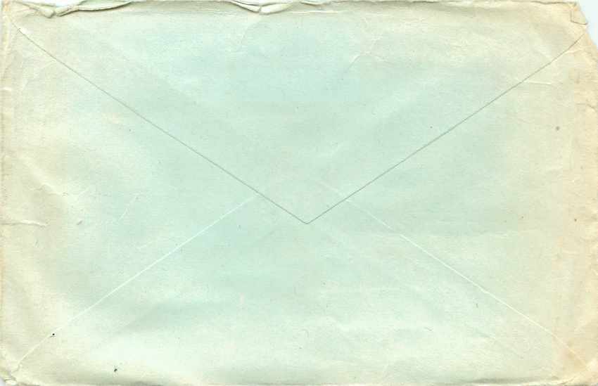 Lettre Cover Russie Russia — Verso