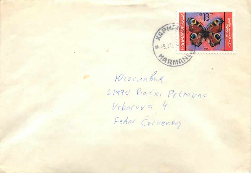 Lettre Cover Russie Russia Papillon