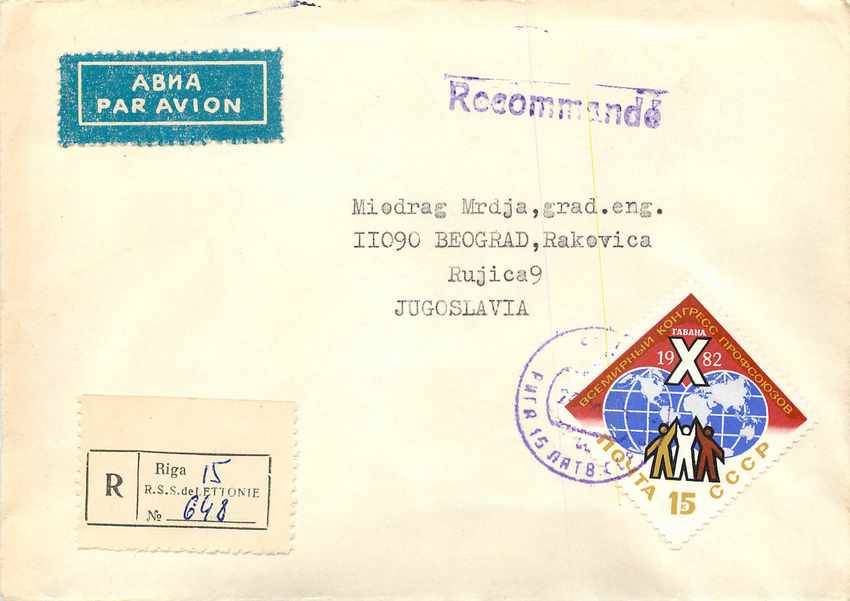 Russie Russia Lettre Cover 