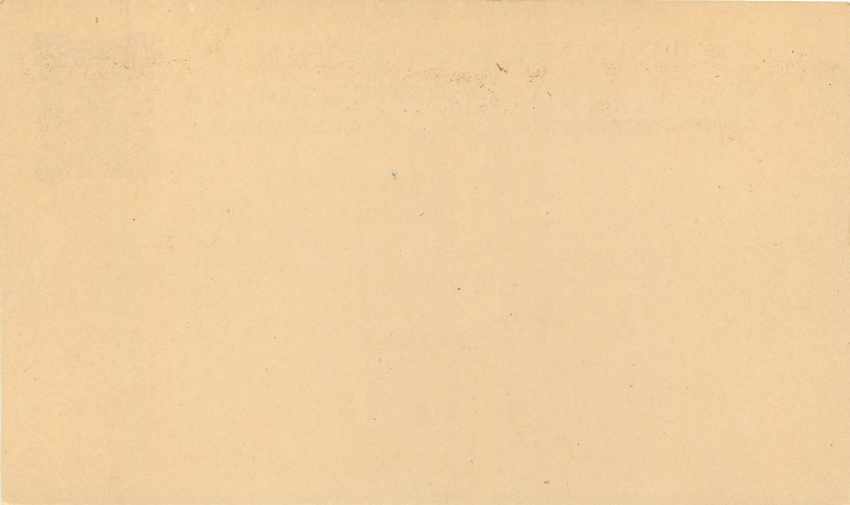Inde India Travancore Elephant Cover Card  — Rückseite