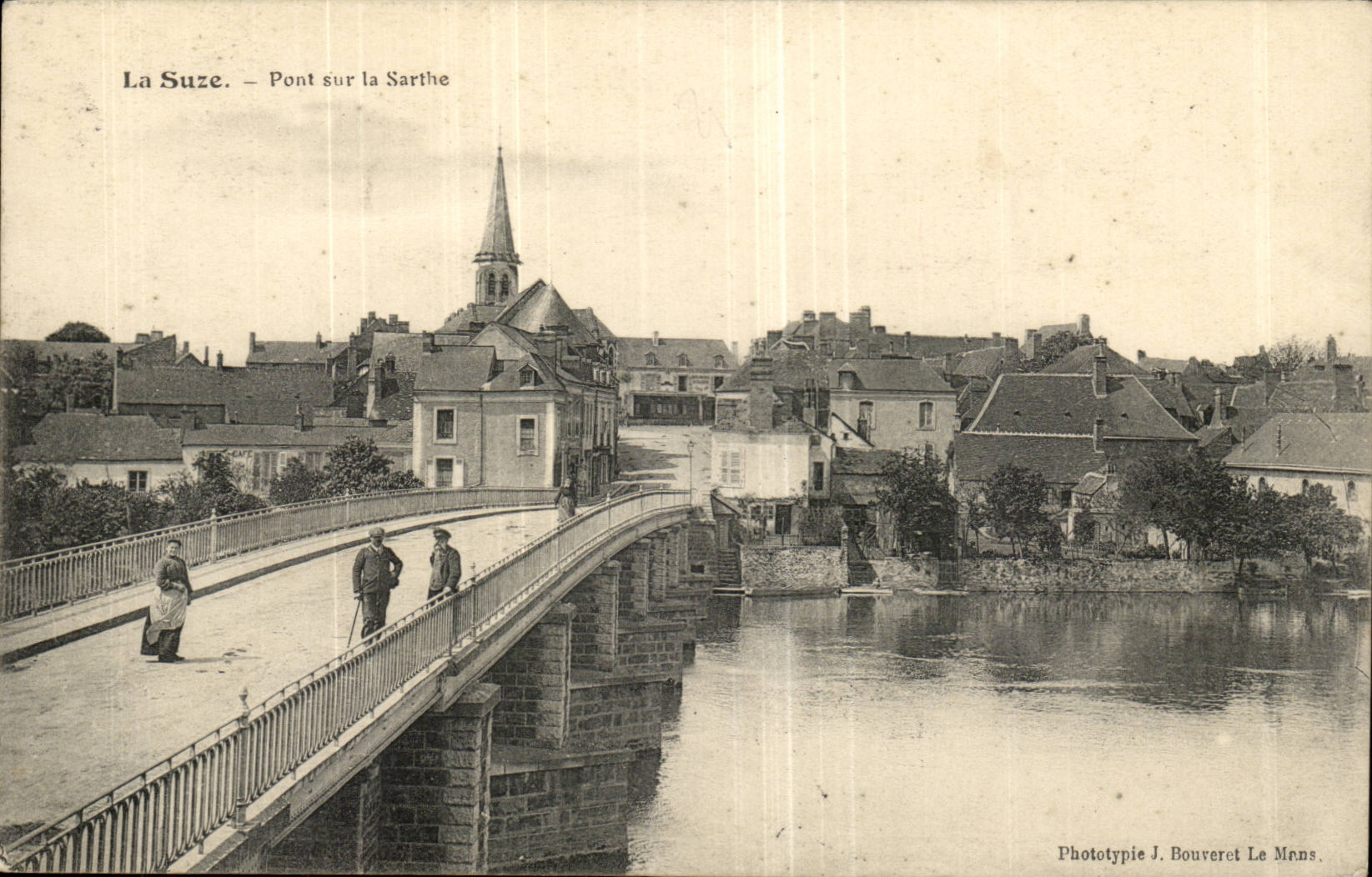 La suze CPA Pont sur la Sarthe
