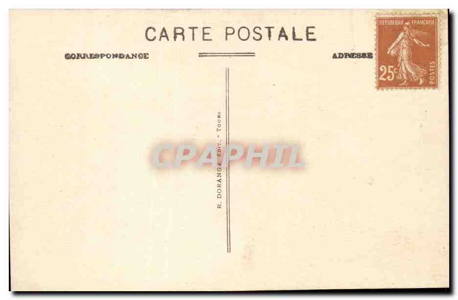 Saumur CPA Vue generale et la Loire (cote Est) — Rückseite