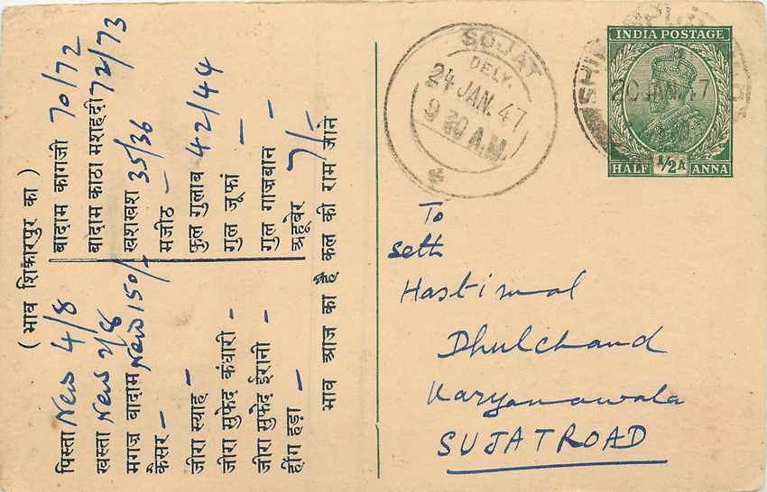 Inde India Cover Card 