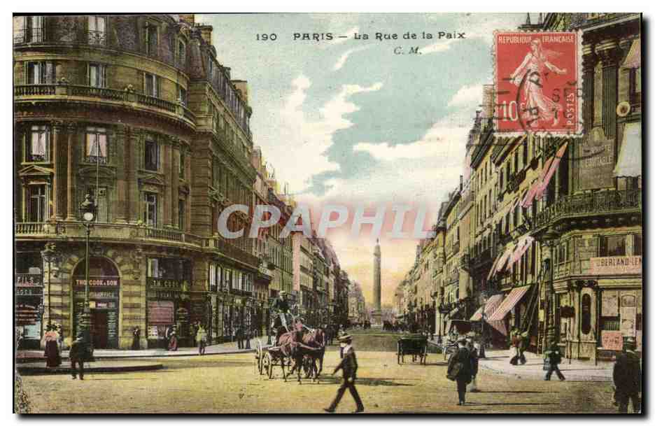 Paris- Rue de la Paix -CPA